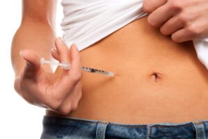 insulin reduction 300x201 - Insulin dependent Diabetes patient abdomen injection