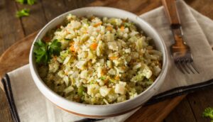 rice substitute recipes 1 300x172 - Organic Paleo Cauliflower Rice