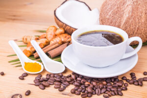 iindian keto diet meal plan recipes 1 300x200 - Bulletproof coffee blended with virgin coconut oil, turmeric, cl